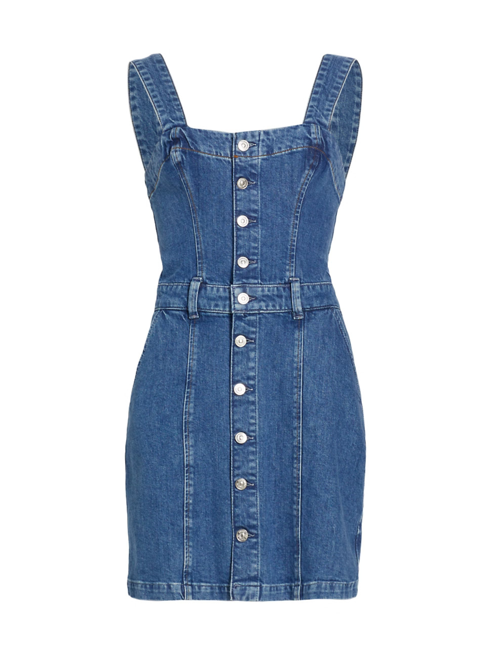 Paige Maddy Denim Minidress | Saks Fifth Avenue