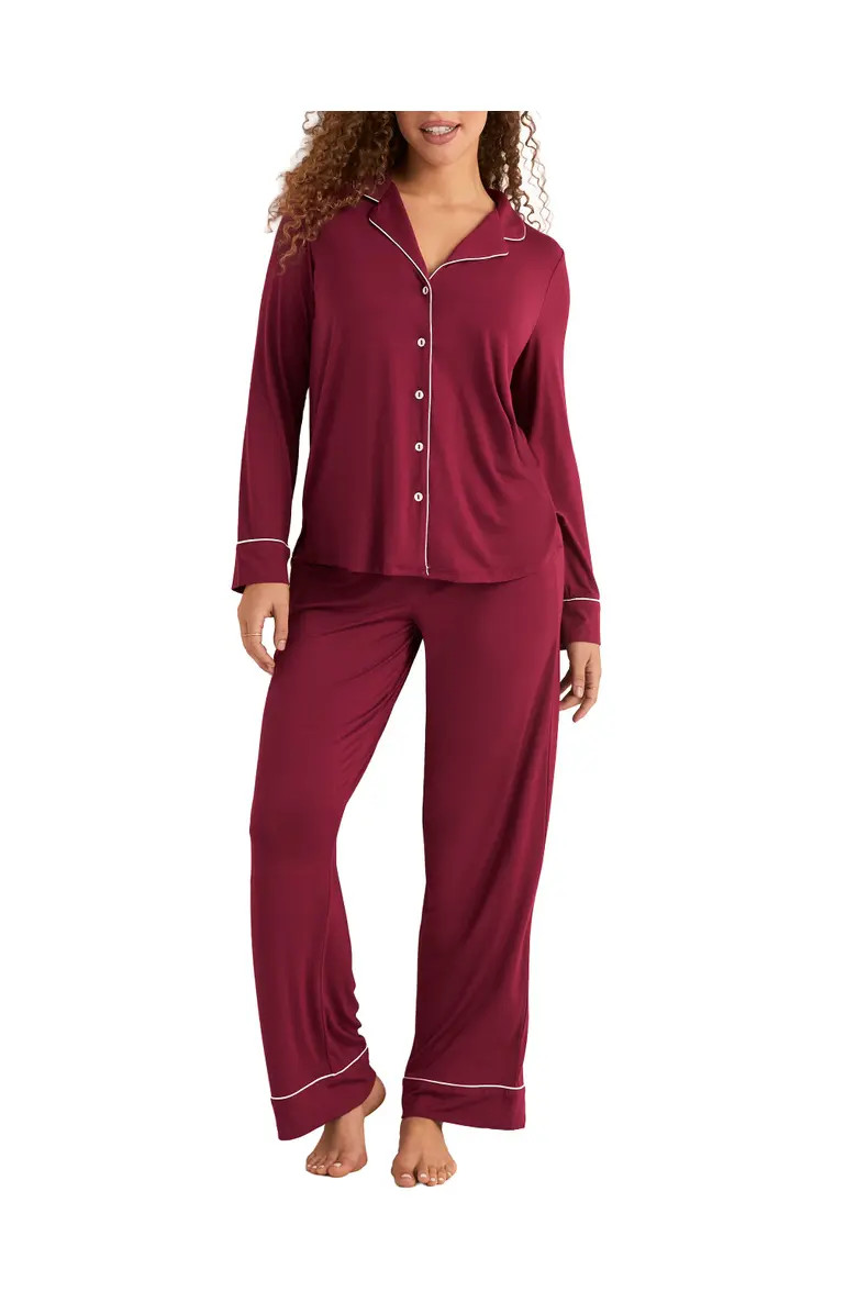 Adore Me Matilda Long Sleeve Top & Pants Pajama Set | Nordstrom | Nordstrom
