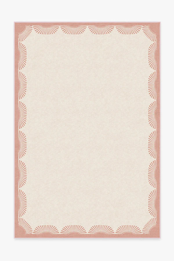 Fringe Pink & Ivory Rug by Gray Malin | Ruggable US | Ruggable