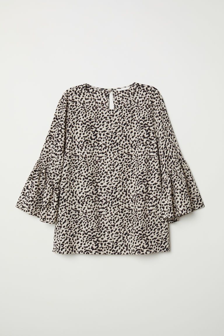 Trumpet-sleeved Blouse | H&M (US + CA)