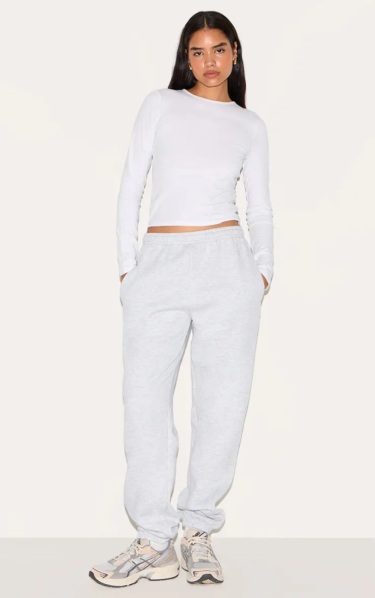 Tall Grey Marl Sweat Ultimate Joggers | PrettyLittleThing US