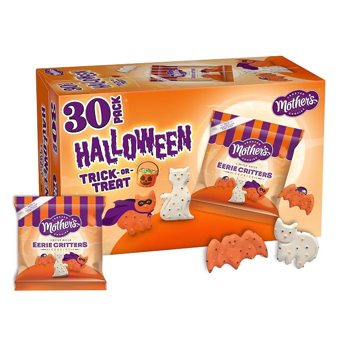 Mother’s Circus Halloween Animal Cookies, Snack Pack Halloween Treats for Kids, Individually Wr... | Amazon (US)