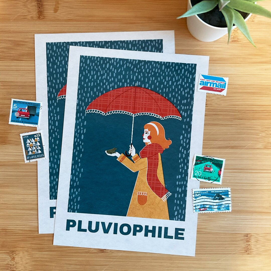 Pluviophile A5 Print | Etsy (UK)