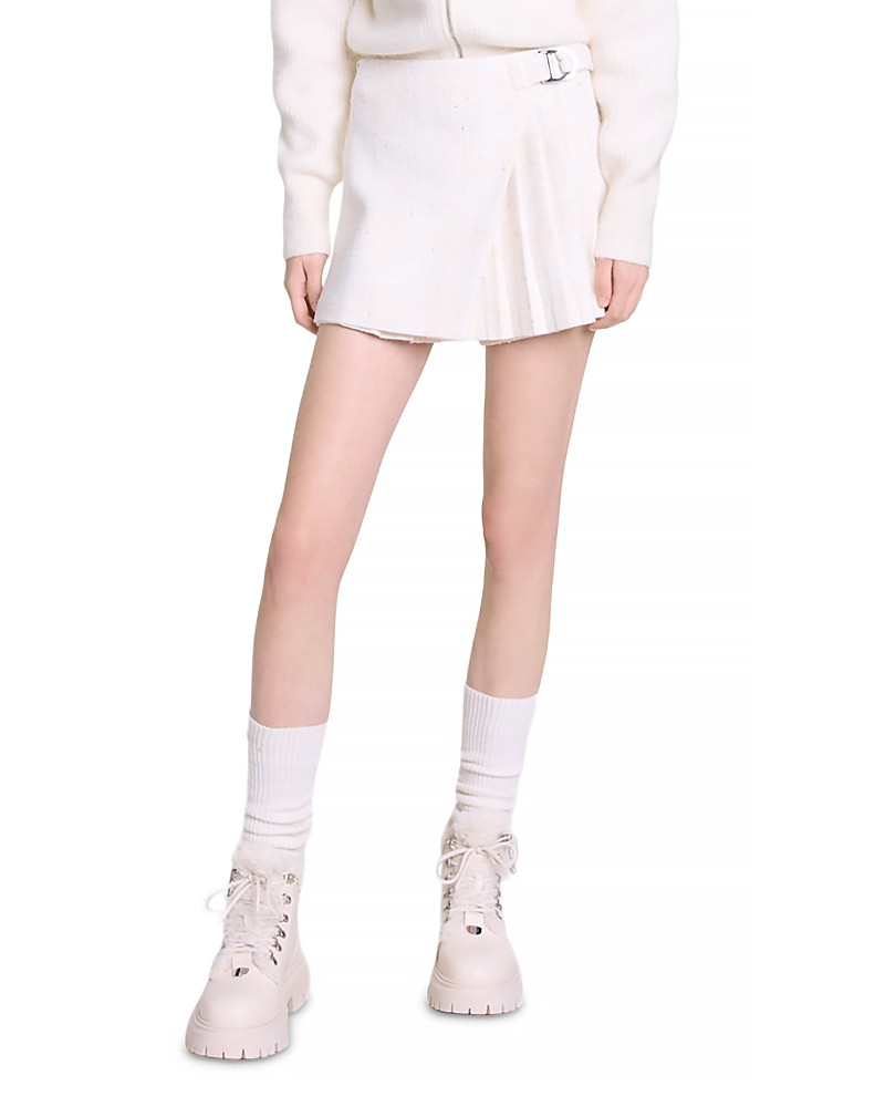 Maje Joyce Pleated Tweed Skort | Bloomingdale's (US)