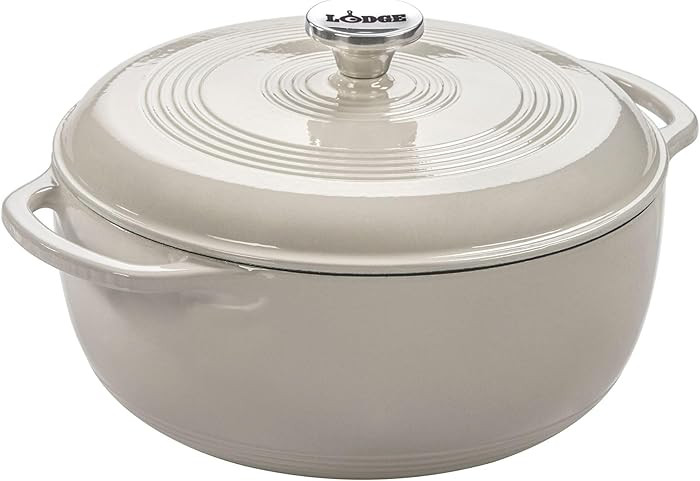 Lodge Essential Enamel Cast Iron Dutch Oven - Perfect for Bread Baking, Braising, Marinating & Sl... | Amazon (US)