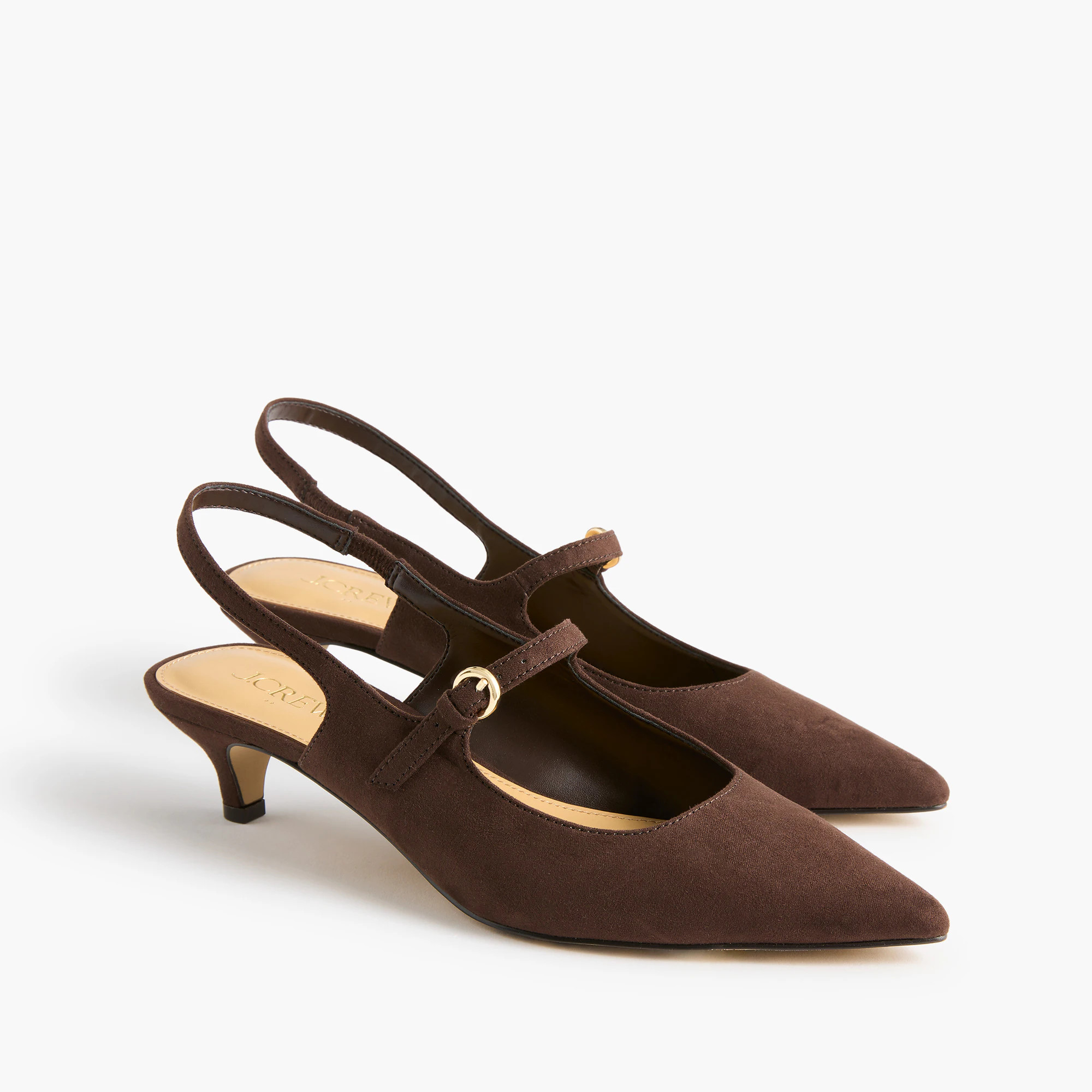 Slingback pointed-toe Mary Jane heels | J.Crew Factory