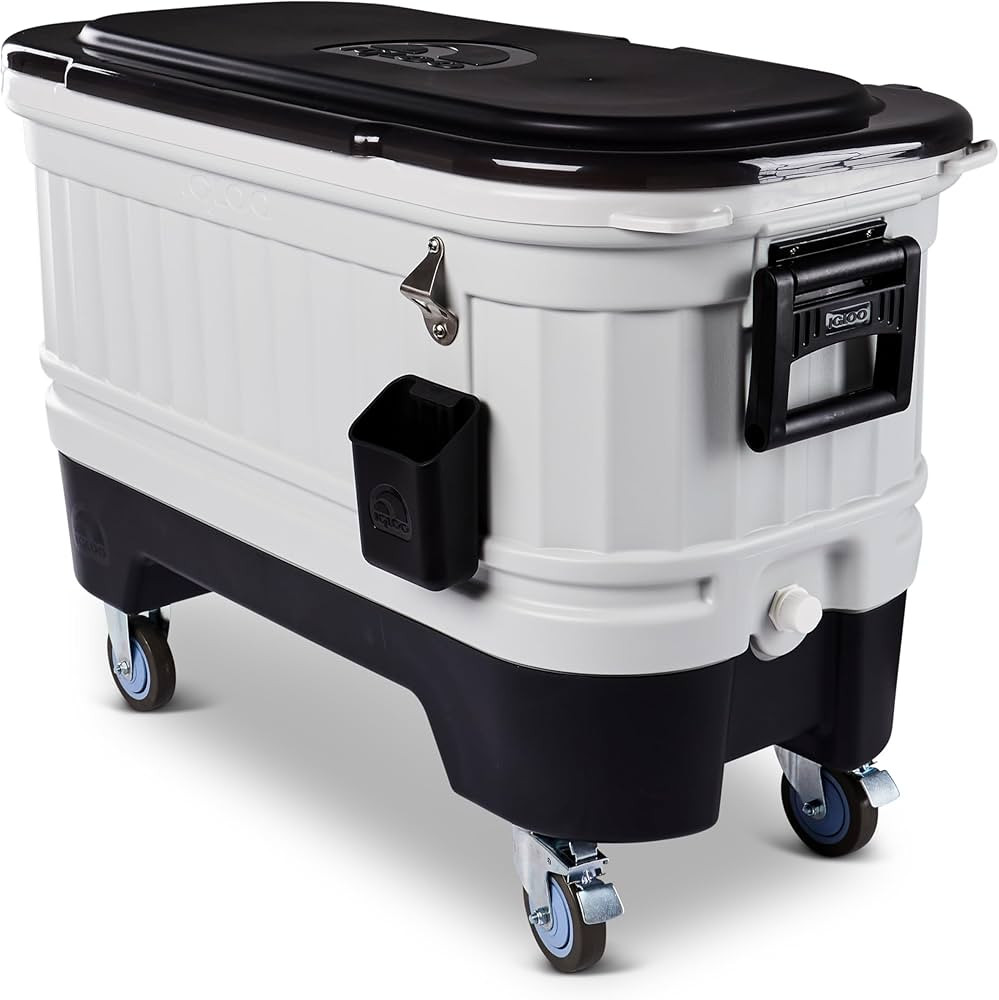 Amazon.com : Igloo 125 qt Gray Party Bar Wheeled Cooler : Sports & Outdoors | Amazon (US)
