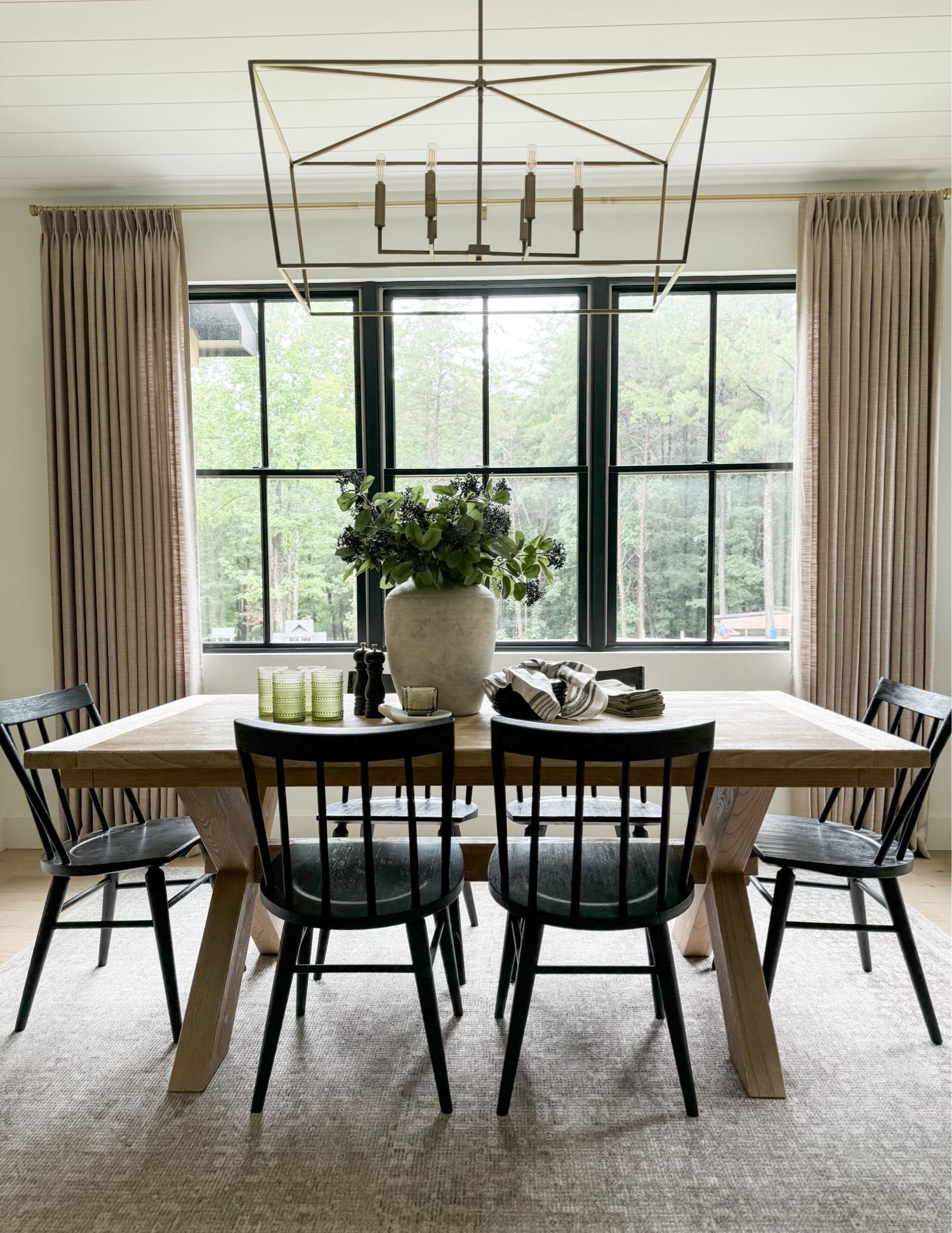 Breakfast nook refresh. New curtains and area rug.  

#LTKHome