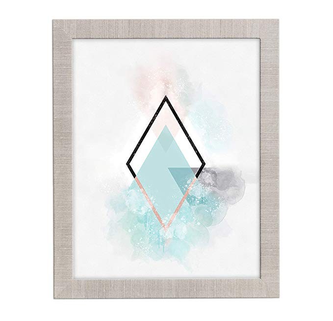16x20 Picture Frame Matted for 11x14 - Modern Gray, Frames by EcoHome | Amazon (US)