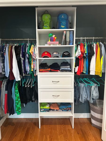 Little spaces DO make a difference. For the overall functionality and the equity of your home. But the greatest impact? Is the feeling you get when you see a spot in your home finished. That cozy, accomplished happiness feeling. 

You don’t need a large budget. I used this @closetmaid system I purchased from @loweshomeimprovement and it was an easy build with an even easier install using minimal tools (drill, screwdriver, measuring tape, level.) Not an ad by the way! P.S. you’re seeing this as it will be used! Filled with clothes and all the things the kiddos use. This is a house where kids live. The End. 

Colors: @sherwinwilliams Riverway & Sea Salt 

#closetmakeover #closetmakeover #boysroom #kidsroom #kidscloset #twinroom #twincloset #sharedcloset

#LTKhome #LTKfamily #LTKkids