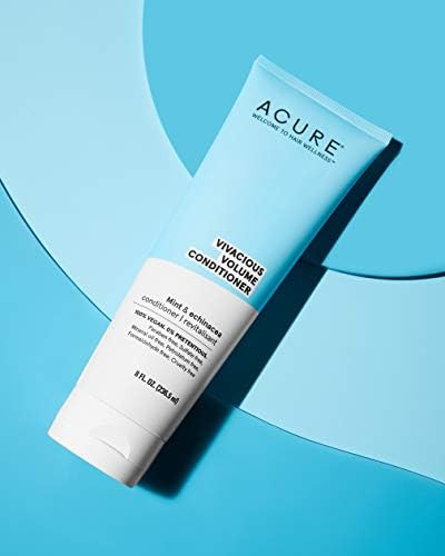 Amazon.com : Acure ACURE Vivacious Volume Conditioner - & Echinacea 100% Vegan, White/Blue, Mint,... | Amazon (US)