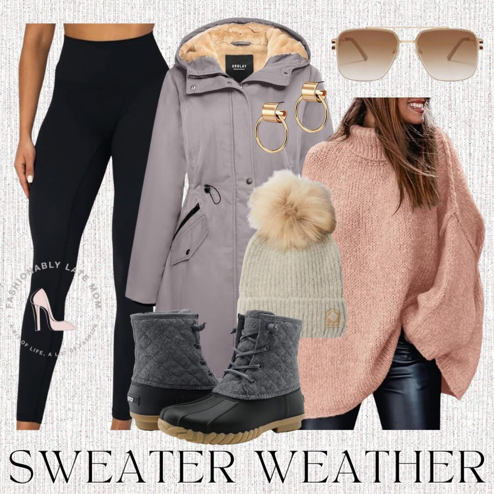 Outfit inspiration for winter weather!

Fashionably Late Mom. 
Outfit ideas for colder weather  