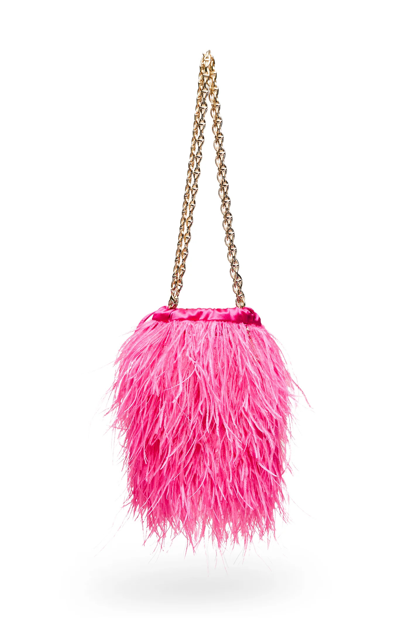 FEATHER BUCKET BAG - FLAMINGO - Scanlan Theodore | Scanlan Theodore AU