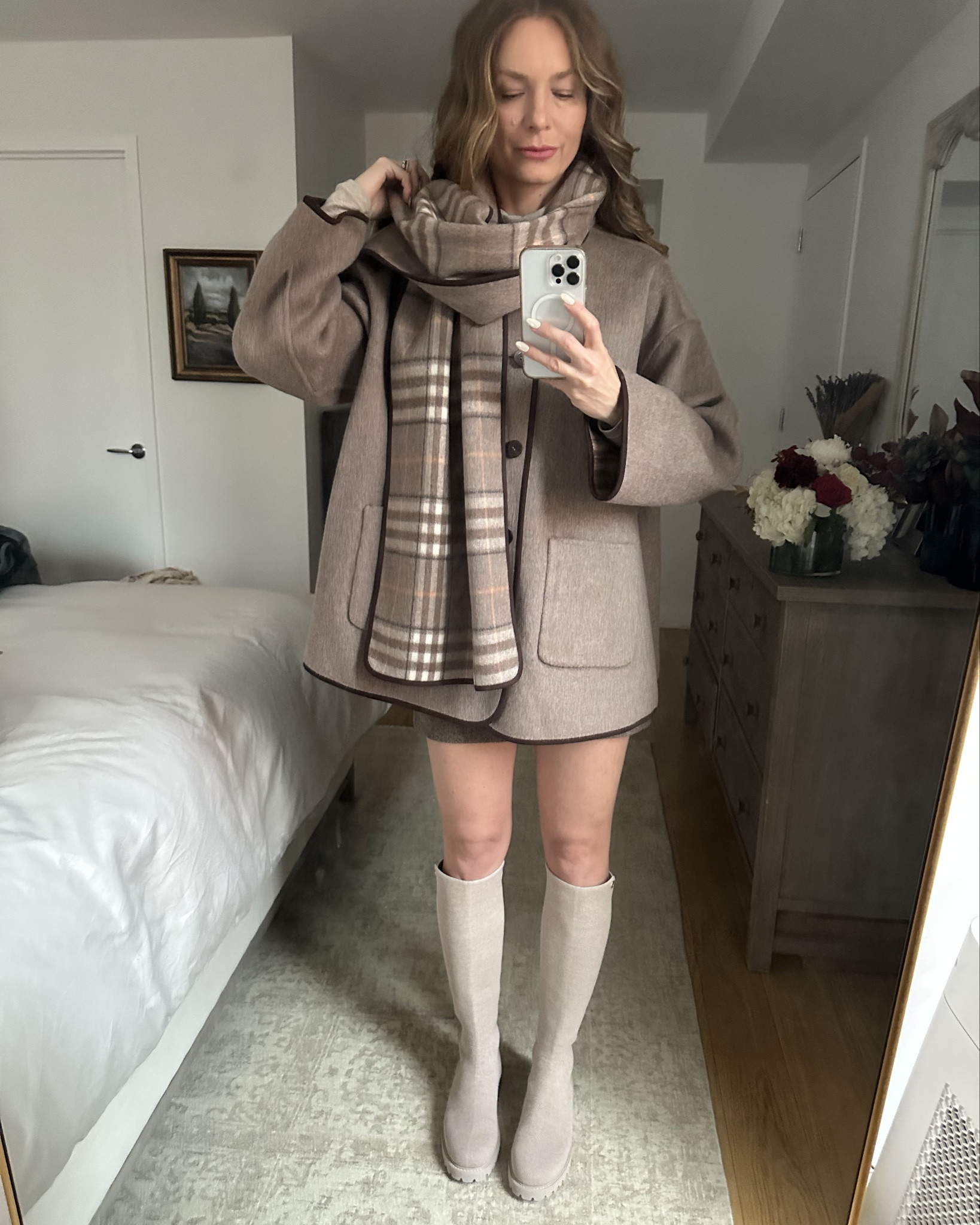 This coat is giving old money vibes!
Love that it's reversible so you can wear it in 2 different ways and the scarf is so chic and cozy.
Wearing size S
Use code FORCRU15 to get 15%off

#LTKGiftGuide #LTKCyberWeek #LTKHoliday