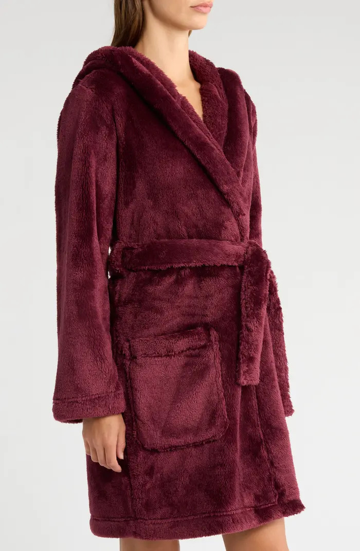 UGG® Aarti Faux Shearling Hooded Robe | Nordstrom | Nordstrom