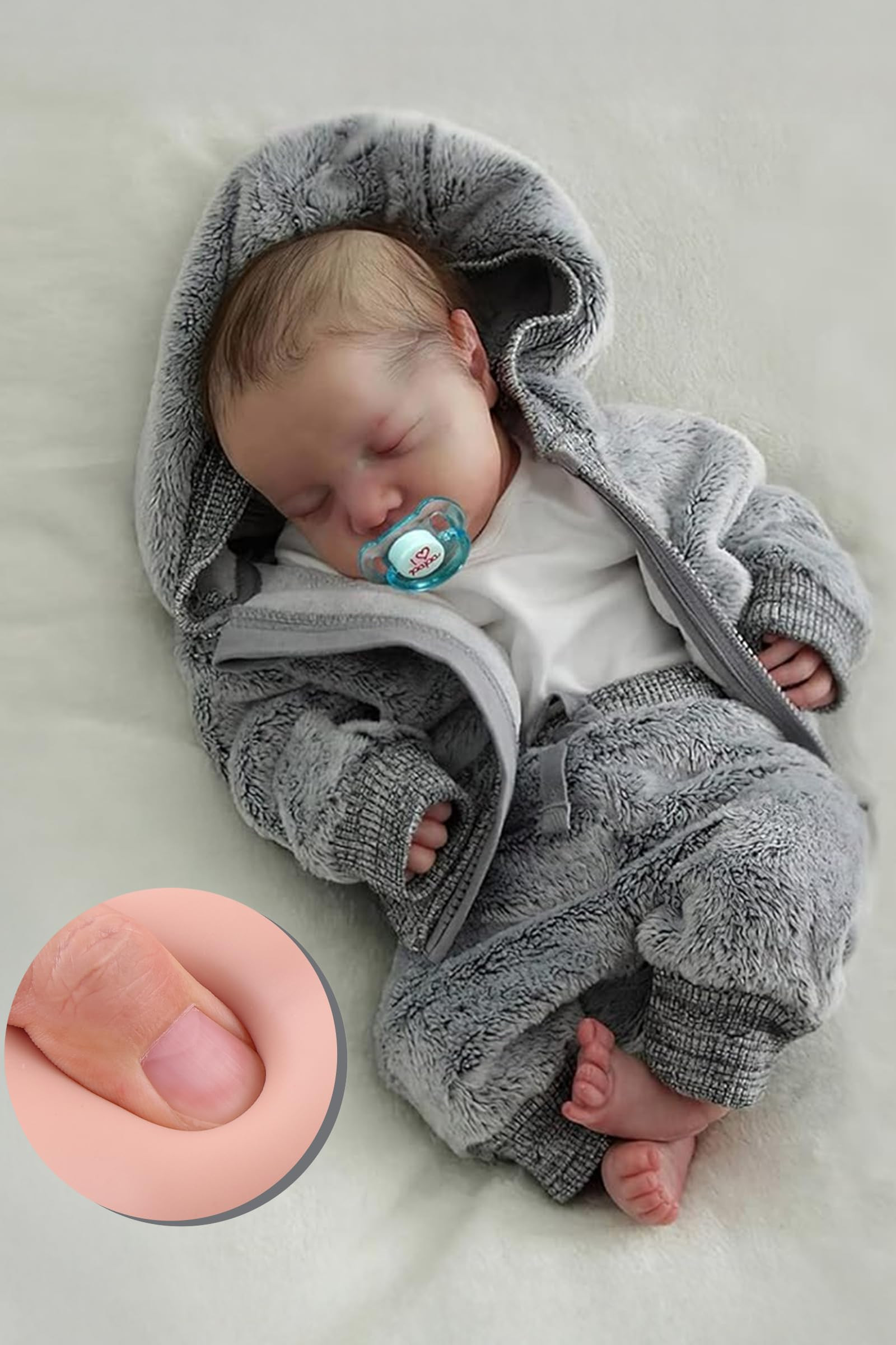 BABESIDE Lifelike Reborn Baby Dolls Silicone Full Body Boys - 17-Inch Real Baby Feeling Realistic... | Amazon (US)