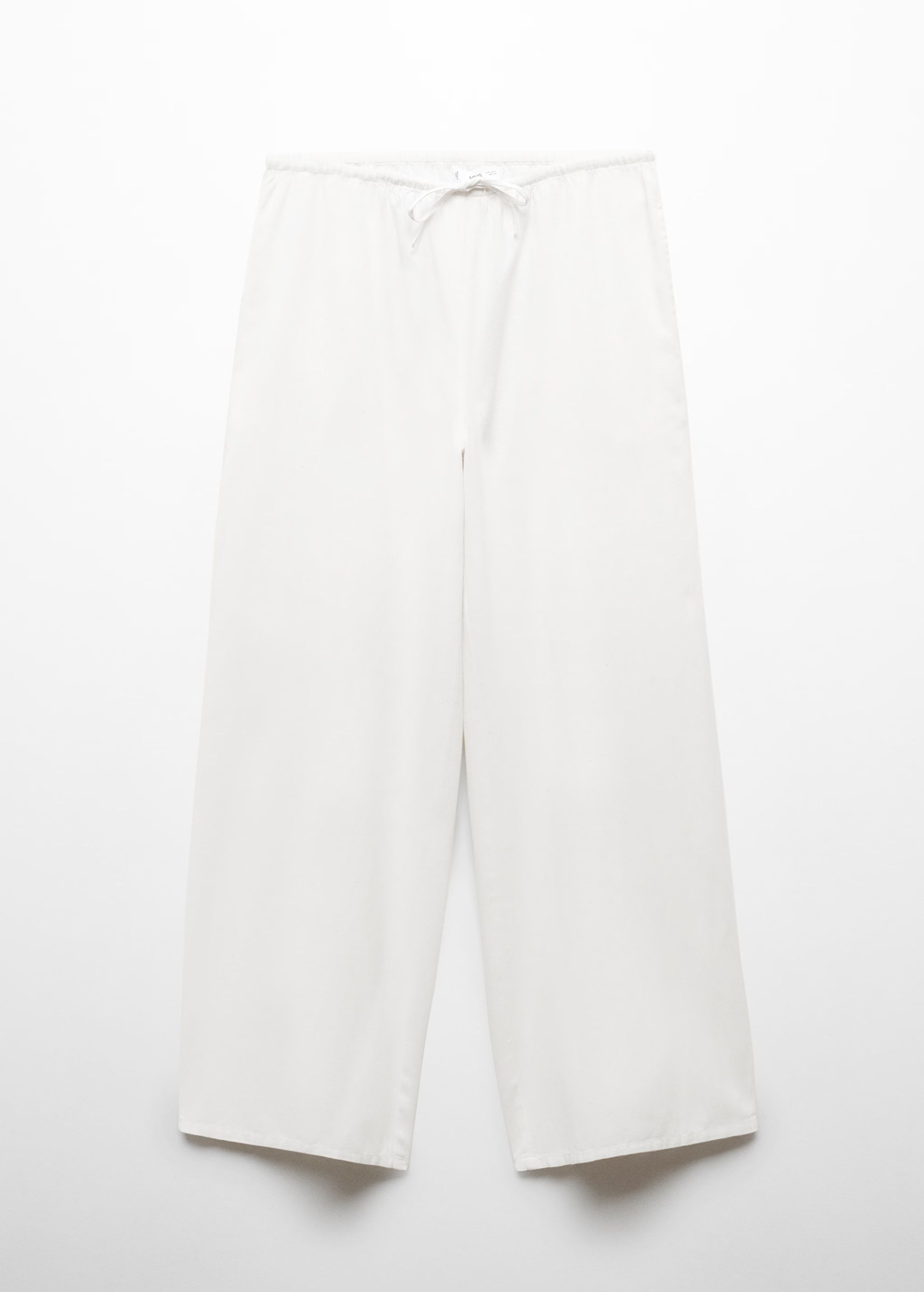 Wideleg linen pants | MANGO (US)