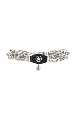 Gwen Choker in Silver Black | Revolve Clothing (Global)