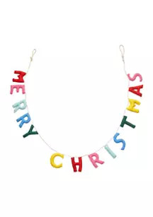 Merry Christmas Multi Colored Banner | Belk