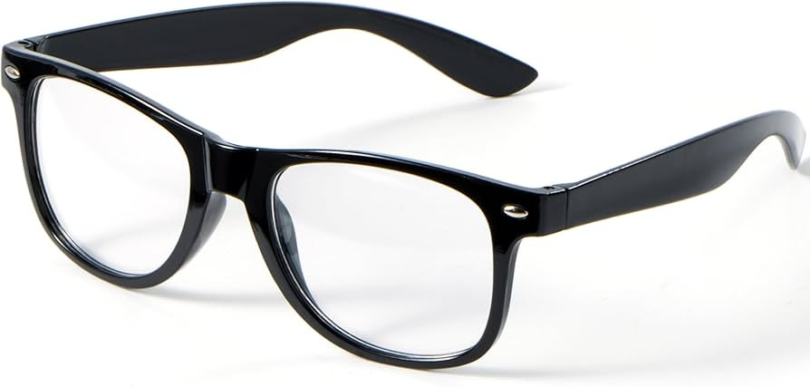 Spooktacular Creations Nerd Costume Glasses, Black Fake Glasses with Clear Lenses Nerd Glasses Co... | Amazon (US)