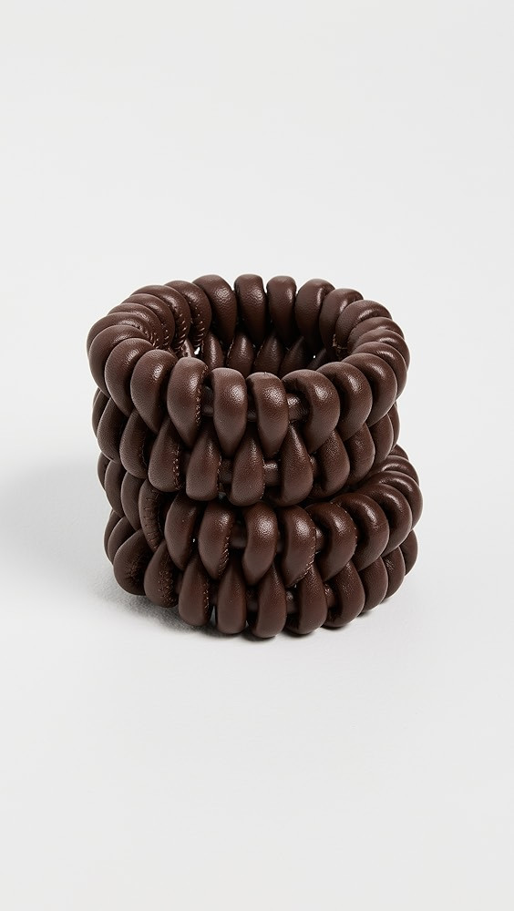 Sculptural Monument Leather Bangles | Shopbop