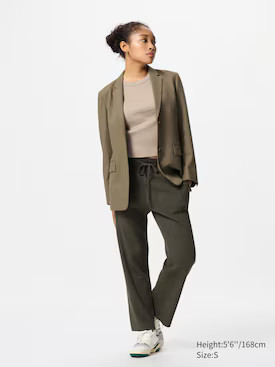 WOMEN'S WASHABLE KNIT RIBBED PANTS | UNIQLO AU | Uniqlo Australia