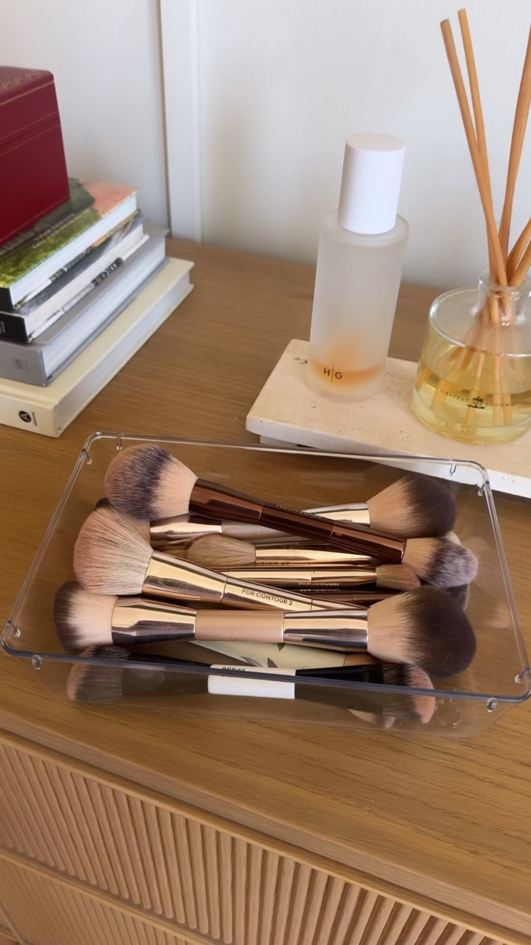 Acrylic organizers for double sided brushes and makeup storage!

#LTKBeauty