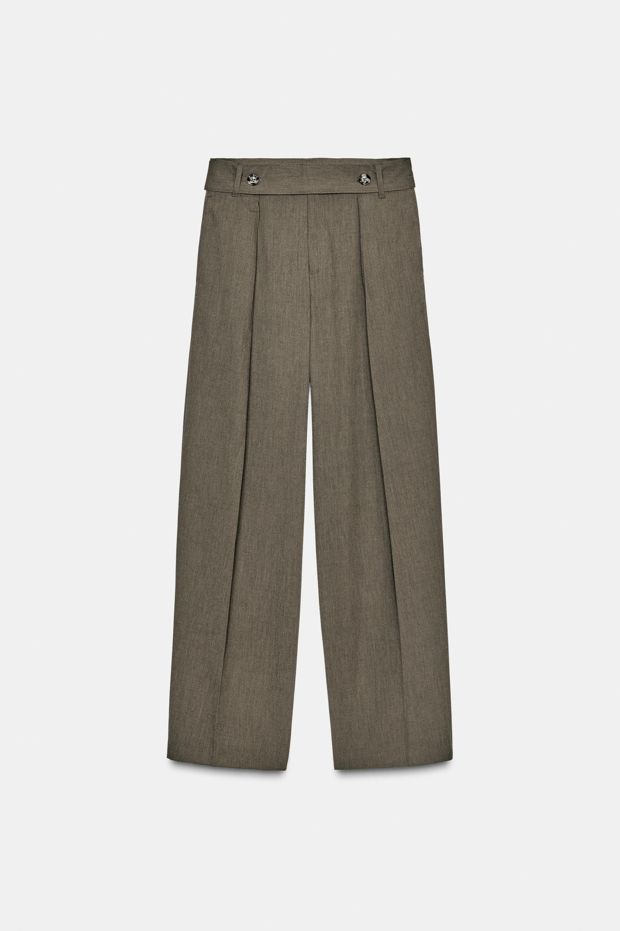PLEATED TROUSERS WITH BELT | Zara UK