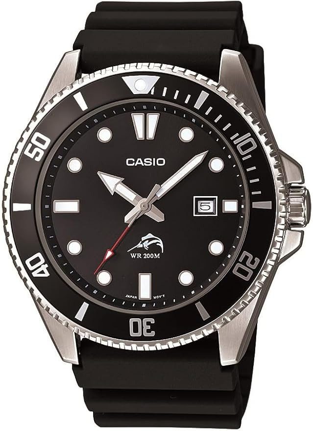 Casio MDV106 Series | Unisex Analog Watch | 200M WR | Stainless Steel Case | Resin Band | 2 Hand ... | Amazon (US)