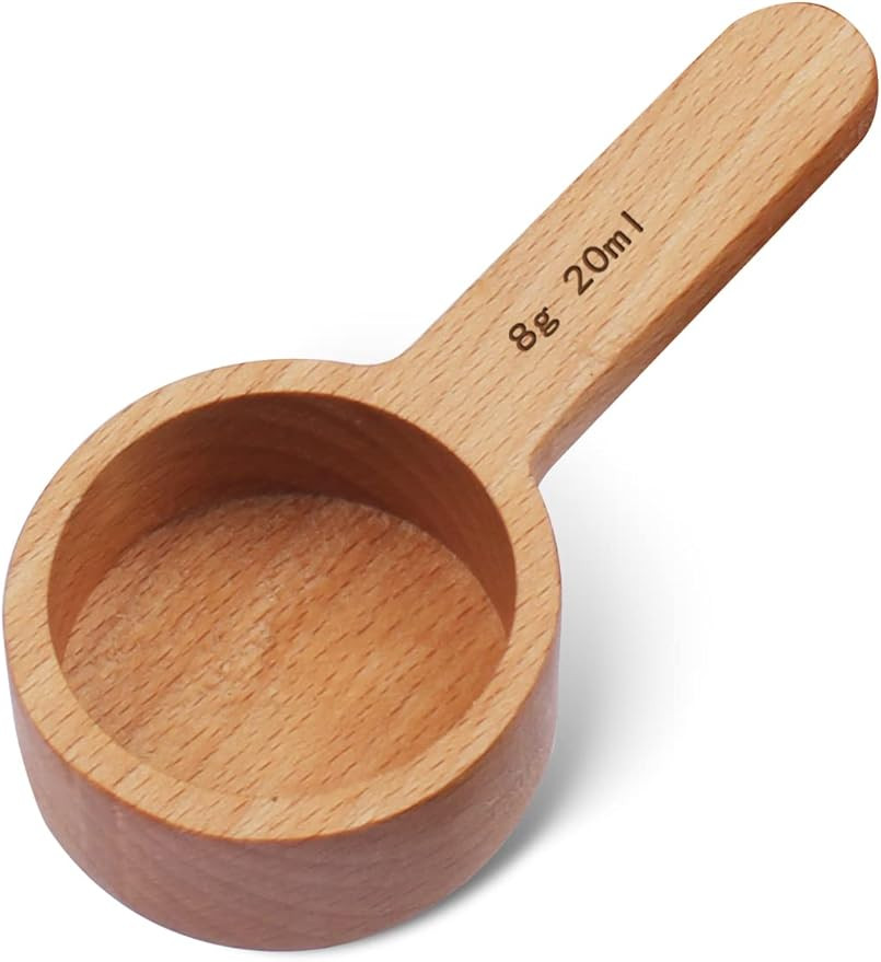Wooden Coffee Spoon, Coffee Scoop Measuring for Coffee Beans, Whole Beans Ground Beans or Tea, Ho... | Amazon (US)