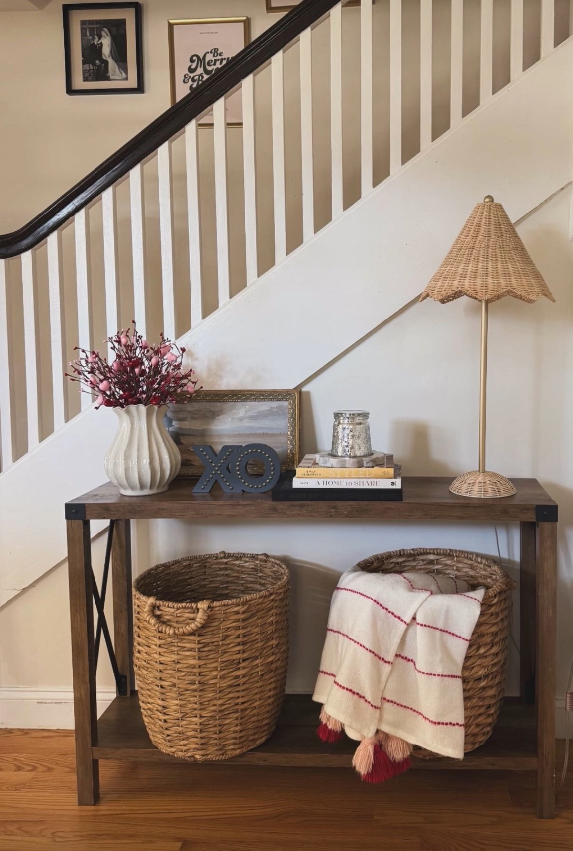 Touches of Valentine’s Day in our entry way 

#LTKSeasonal #LTKHome