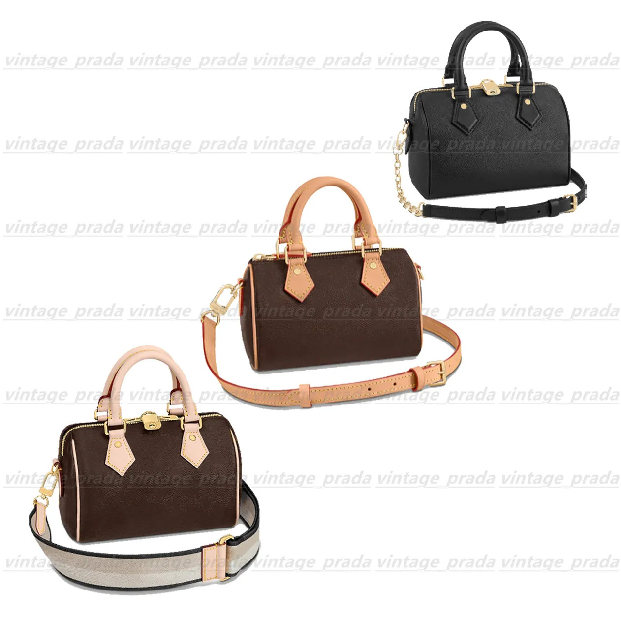 Luxury Designer SPEEDY NANO 20 25 Shoulder Bag leather clutch pochette handbag classic Mini trave... | DHGate