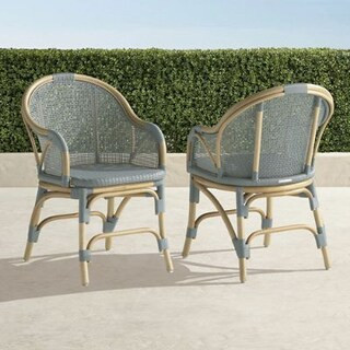 Leilani Rattan Bistro Chairs, Set of Two | Frontgate