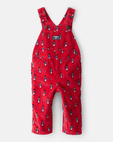 Baby Nutcracker Corduroy Overalls - Red | Carter's Inc