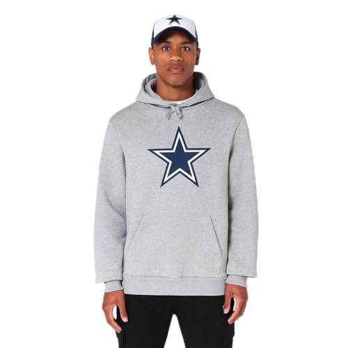 New Era Dallas Cowboys NFL Men's Primary Logo Pullover Hoodie Sweatshirt (US, Alpha, Medium, Regular, Regular, Dallas Cowboys - Heather Grey) | Amazon (US)