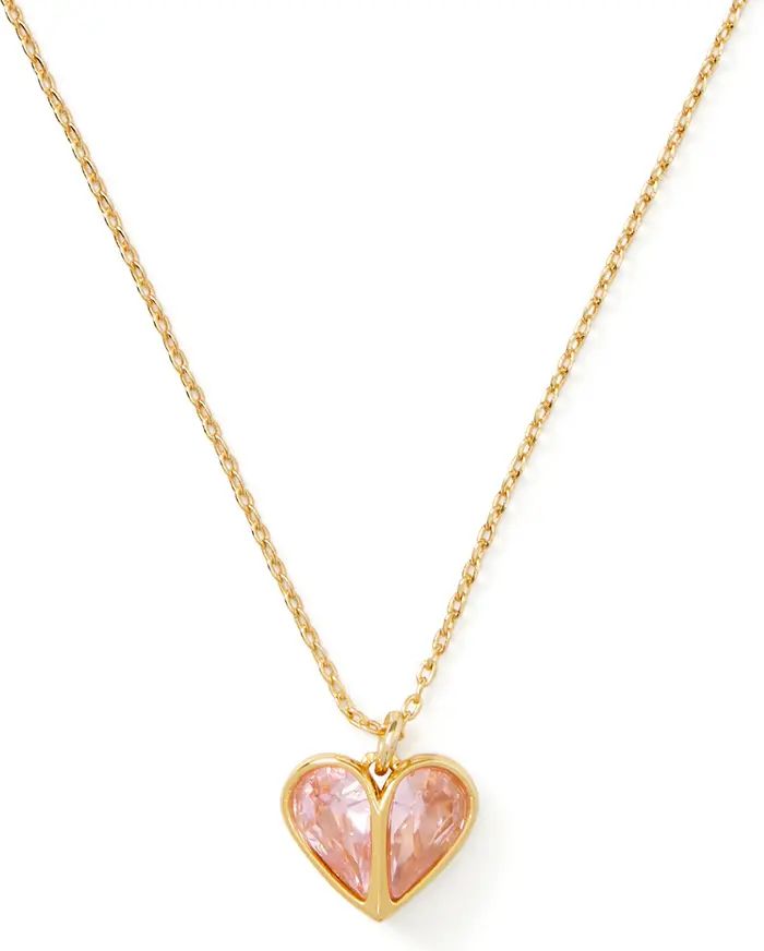 kate spade new york cubic zirconia heart pendant necklace | Nordstrom | Nordstrom