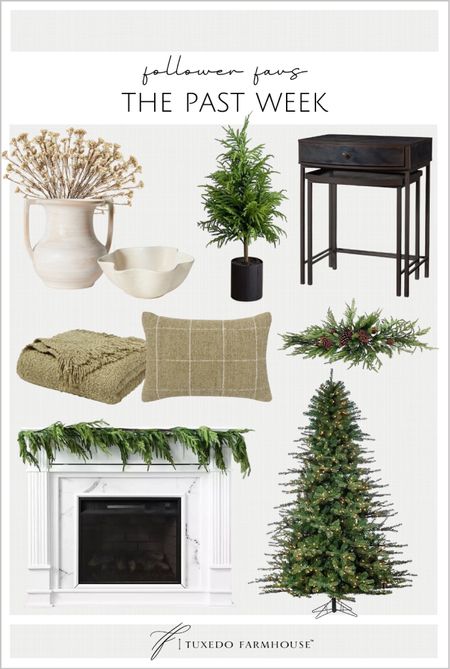 Follower favorites in my home decor finds. 

Vases, holiday decor, home decor, nightstands, Christmas trees, holiday garland, real touch Norfolk, pillows, throws, decor bowls  

#LTKhome #LTKunder50 #LTKFind