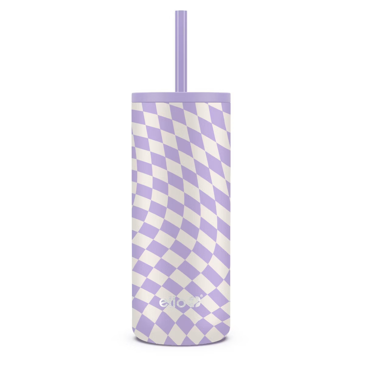 Ello Vita 20oz Stainless Steel Straw  Tumbler - White Floral | Target