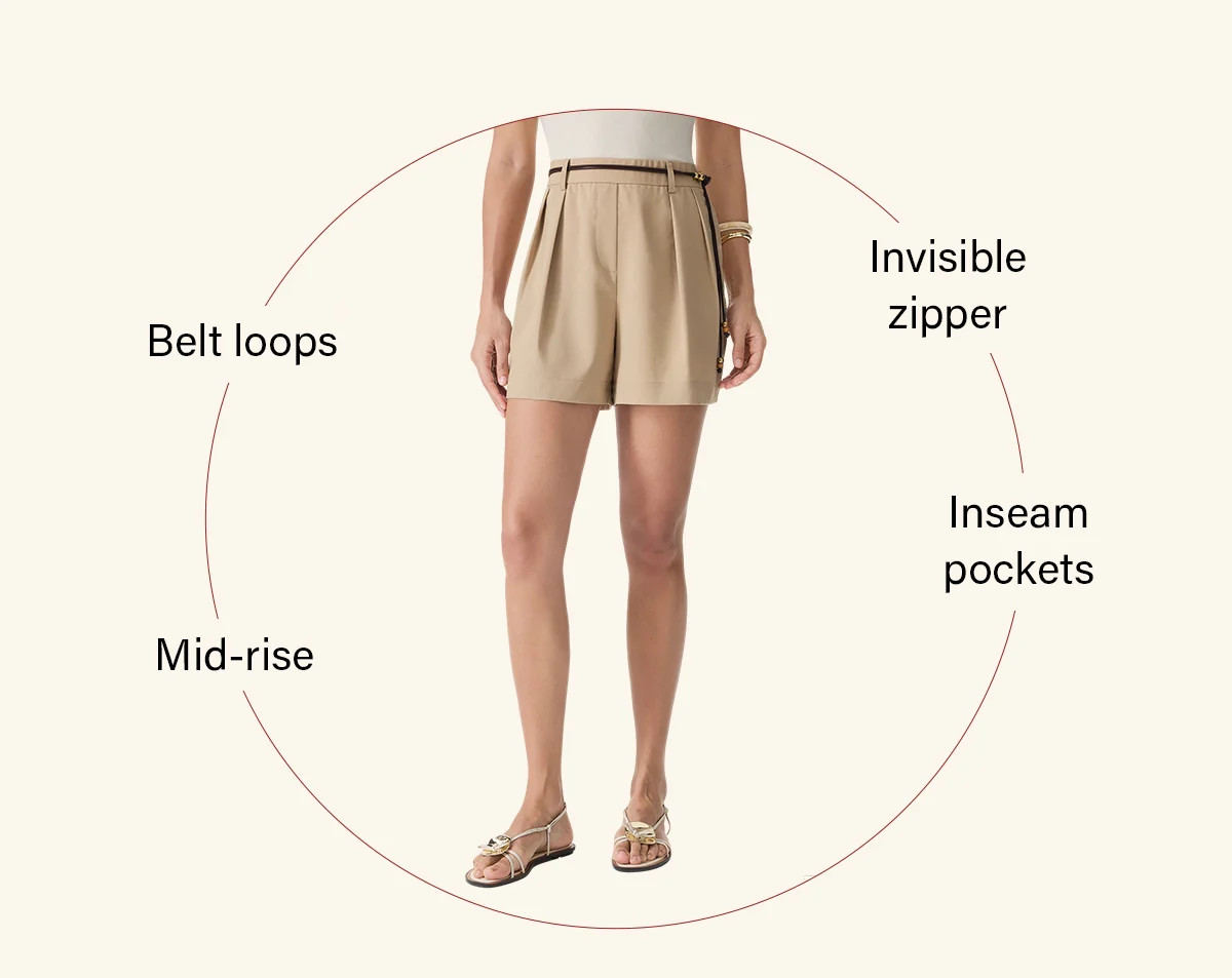 Lyocell-Linen Tailored Shorts with Pockets | OGLmove