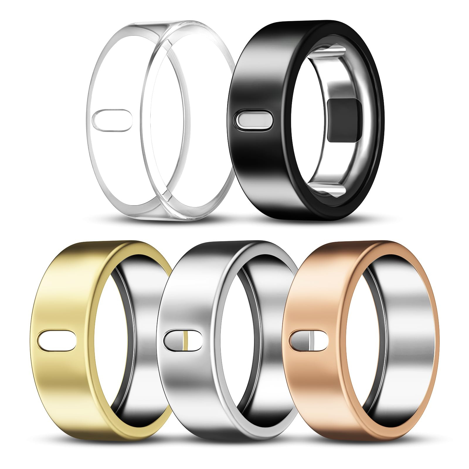 ZOOROO 5 Pack Cover Compatible with Oura Ring Gen 4/Oura Ring Gen 3/3 Horizon, Support Charging w... | Amazon (US)
