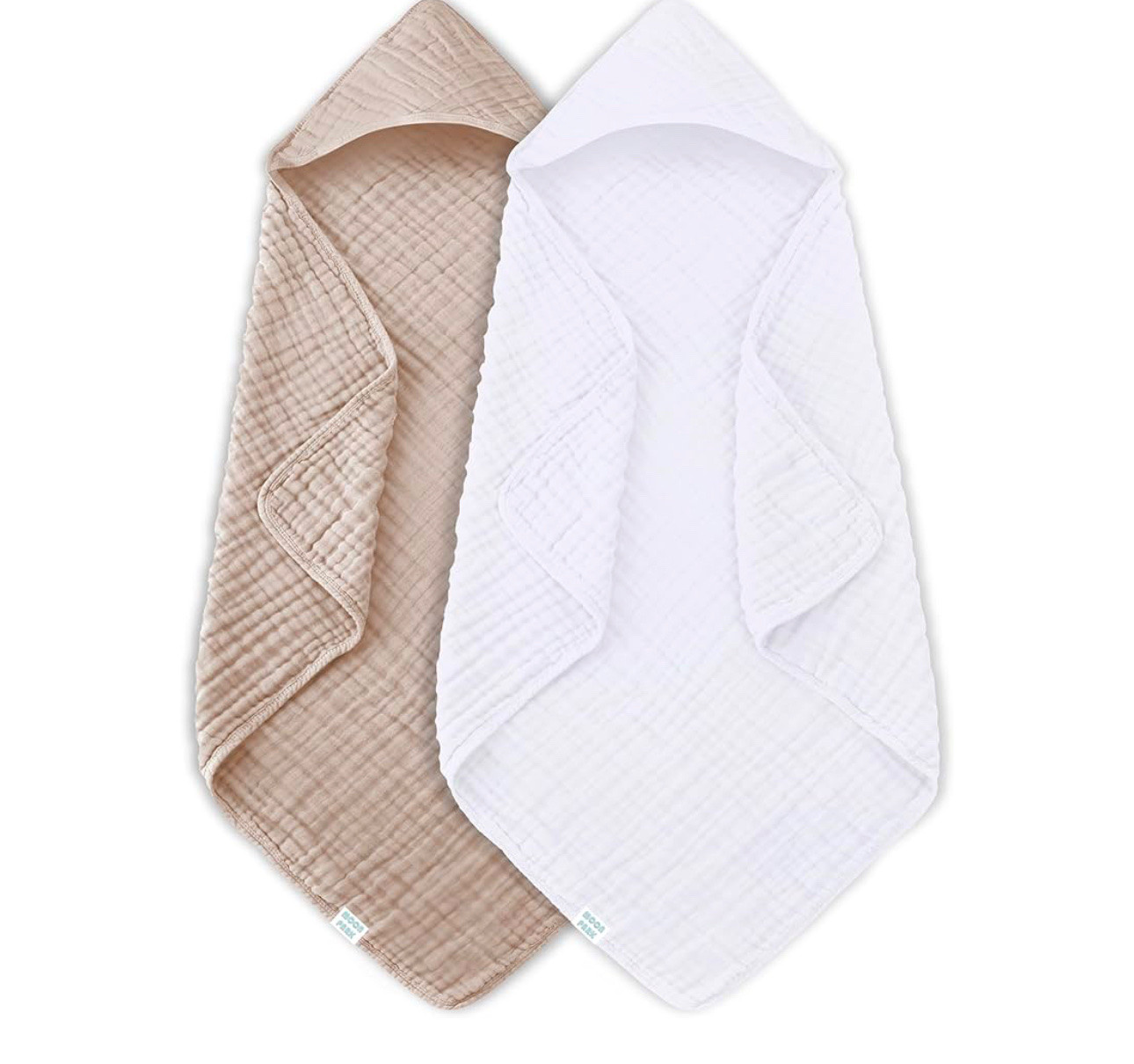 MOON PARK 2 Pack Muslin Hooded Baby Bath Towels for Newborns, Infants, Toddlers 

#LTKBump #LTKBaby #LTKKids