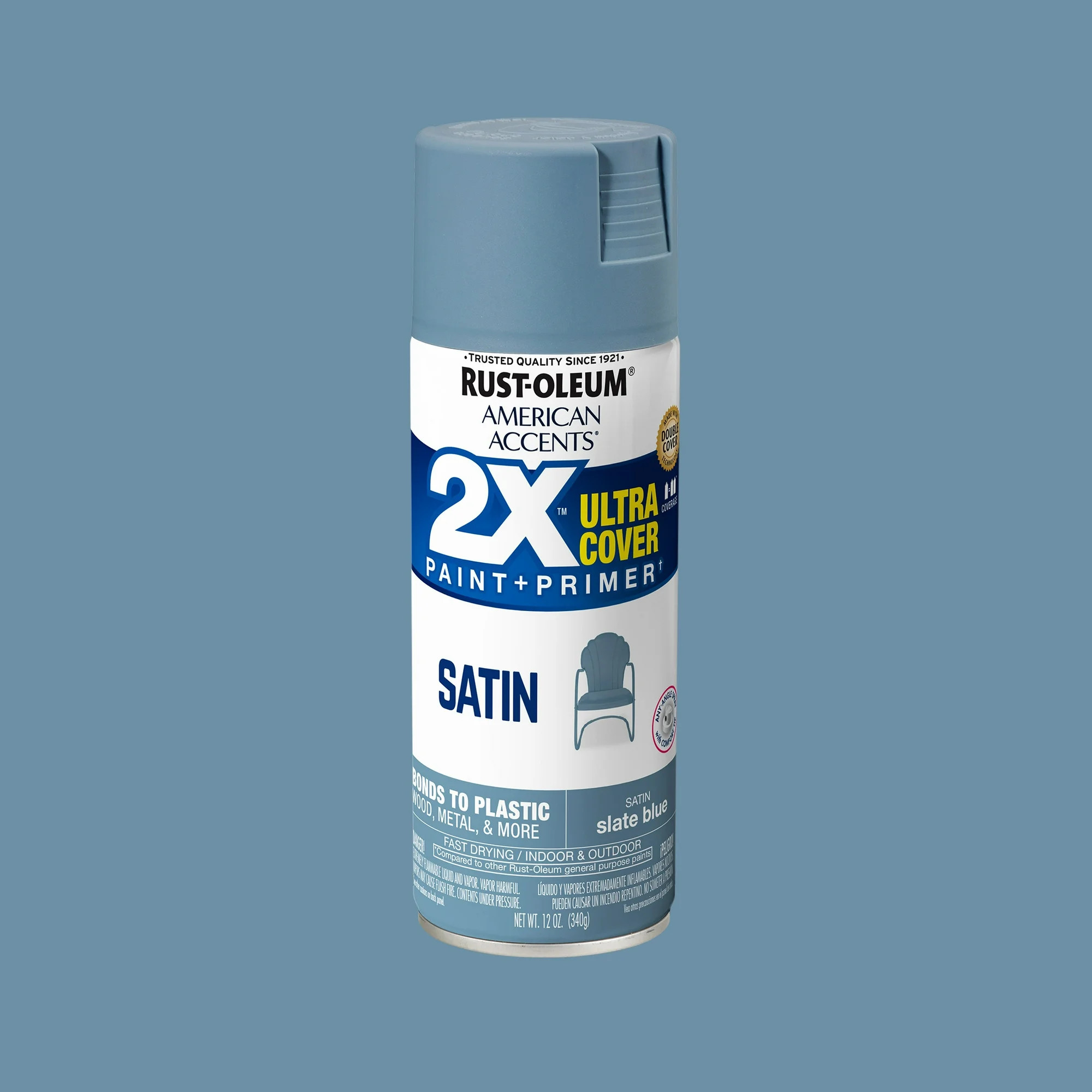 Rust-Oleum 354731 American Accents 2X Ultra Cover Black Flat 12 oz Spray Paint, 1 Piece 1 Pack | Walmart (US)