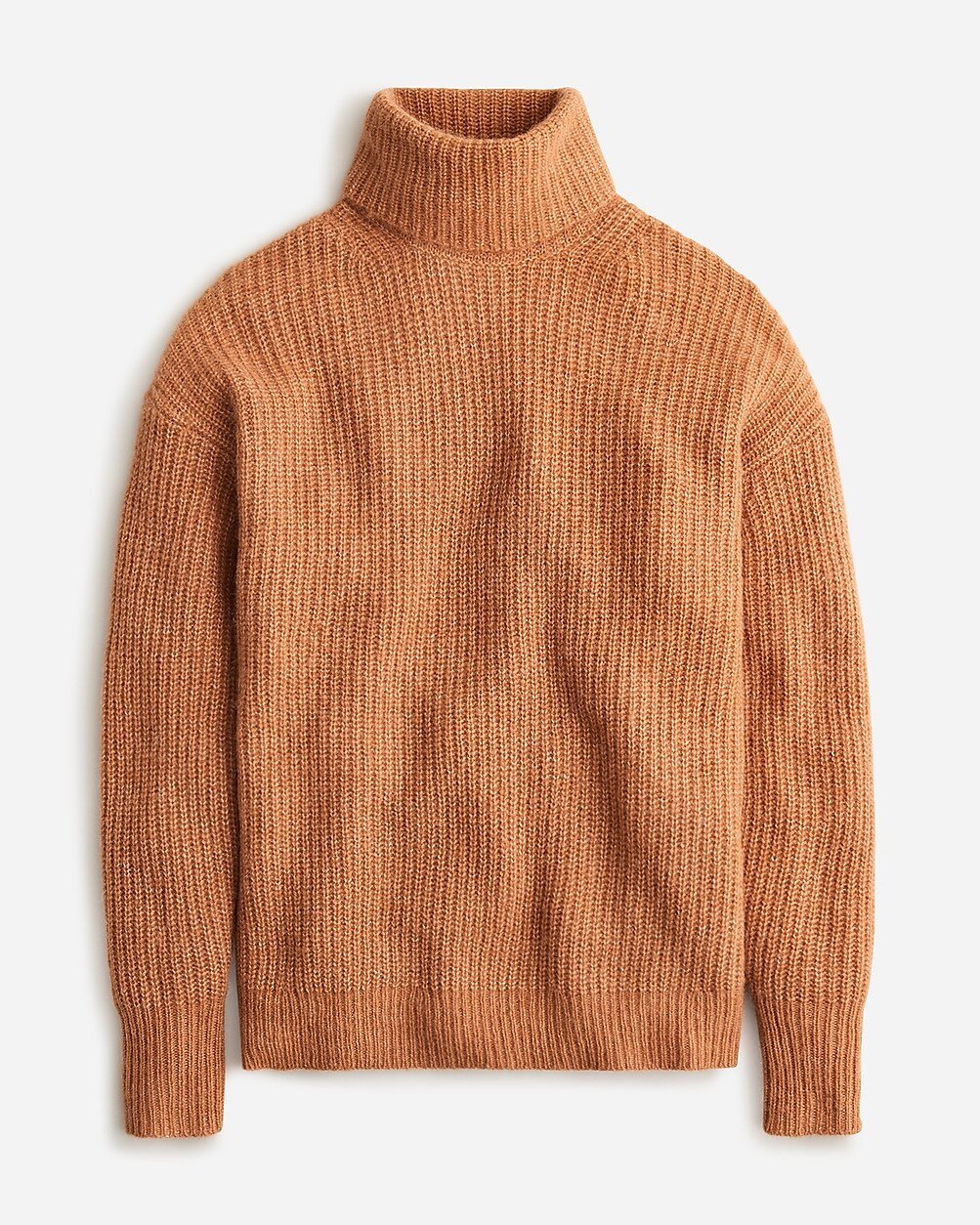 Relaxed turtleneck sweater in brushed yarn | J. Crew US