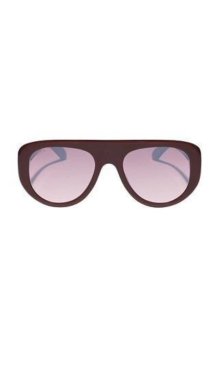 DIFF EYEWEAR Morgan Sunglasses in Burgundy. | Revolve Clothing (Global)