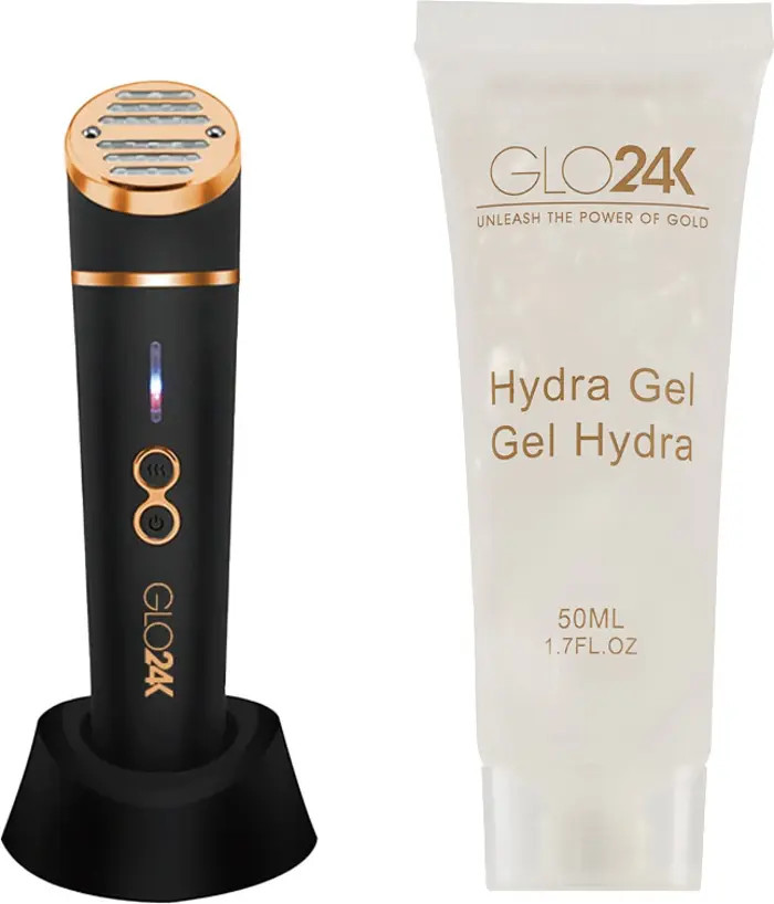 GLO24K UNLEASH THE POWER OF GOLD Skin Rejuvenation Beauty Device +Conductive Hydra Gel | Nordstro... | Nordstrom