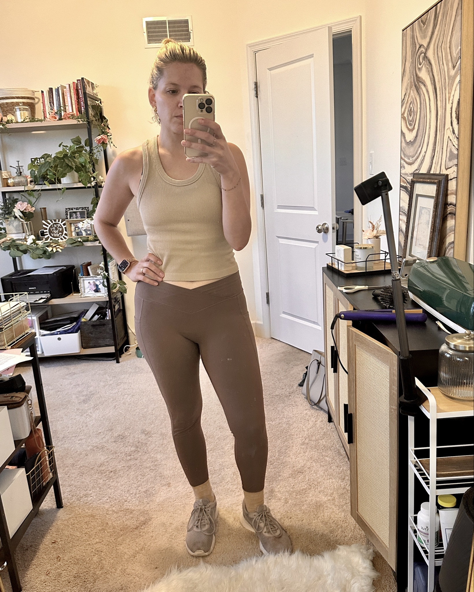 Warm autumn neutral workout OOTD

Shoes are lilac color. Workout gym jean jacket is Athleta and discontinued. Mirror is “the mirror” from Sam’s and is seasonal (usually available in the spring)

#LTKFitness #LTKMidsize #LTKSeasonal