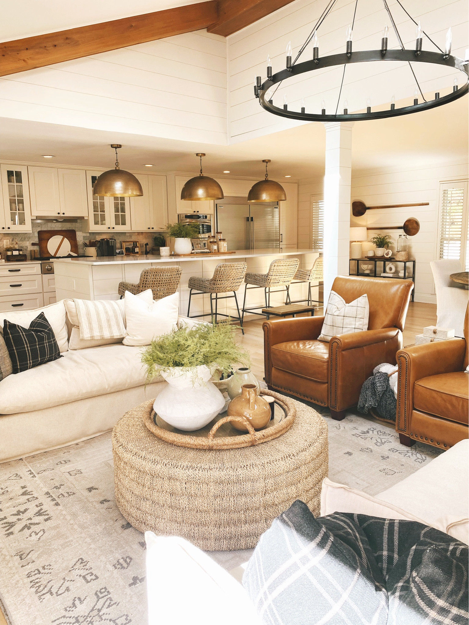 Living room, modern classic, open floor plan, leather chair, cozy style
#visionboard #moodboard #porcheandco

#LTKStyleTip #LTKHome #LTKBacktoSchool