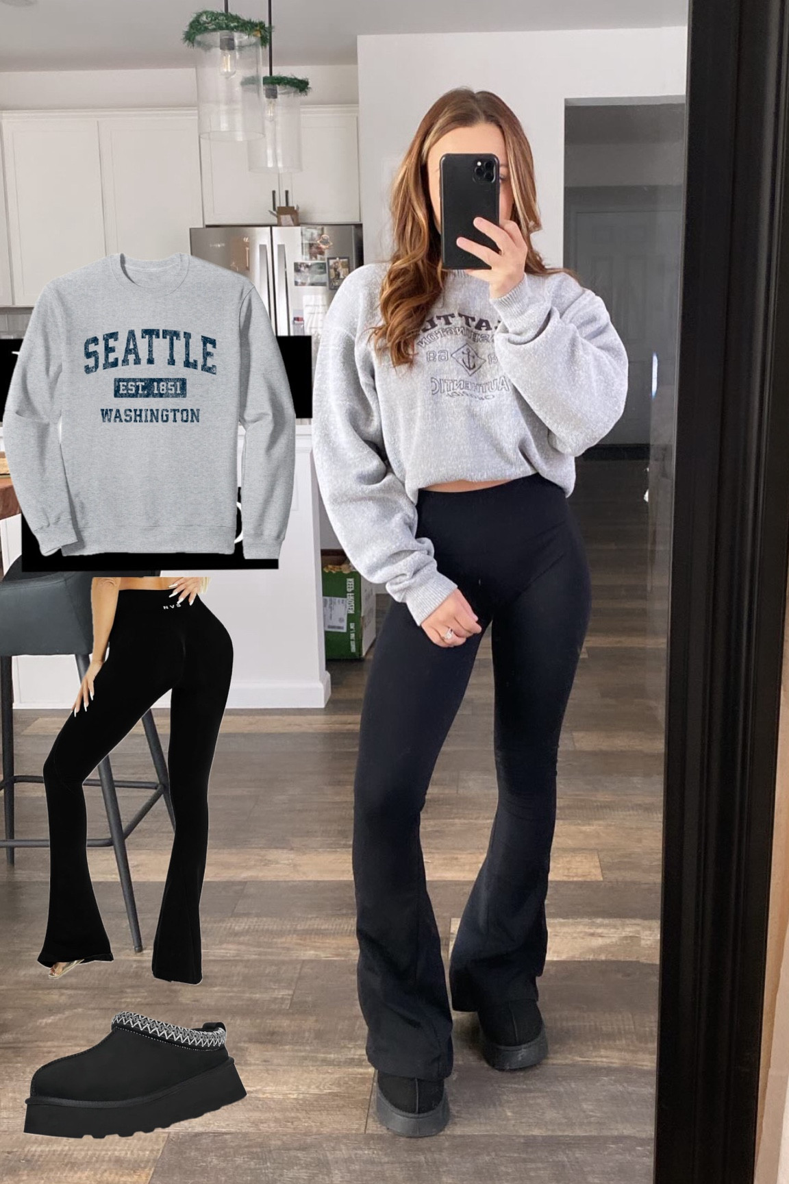 Casual OOTD

#flareleggings #casuallook #falllooks #cozylook #falloutfit #leggings 

#LTKsalealert #LTKMostLoved #LTKfindsunder50