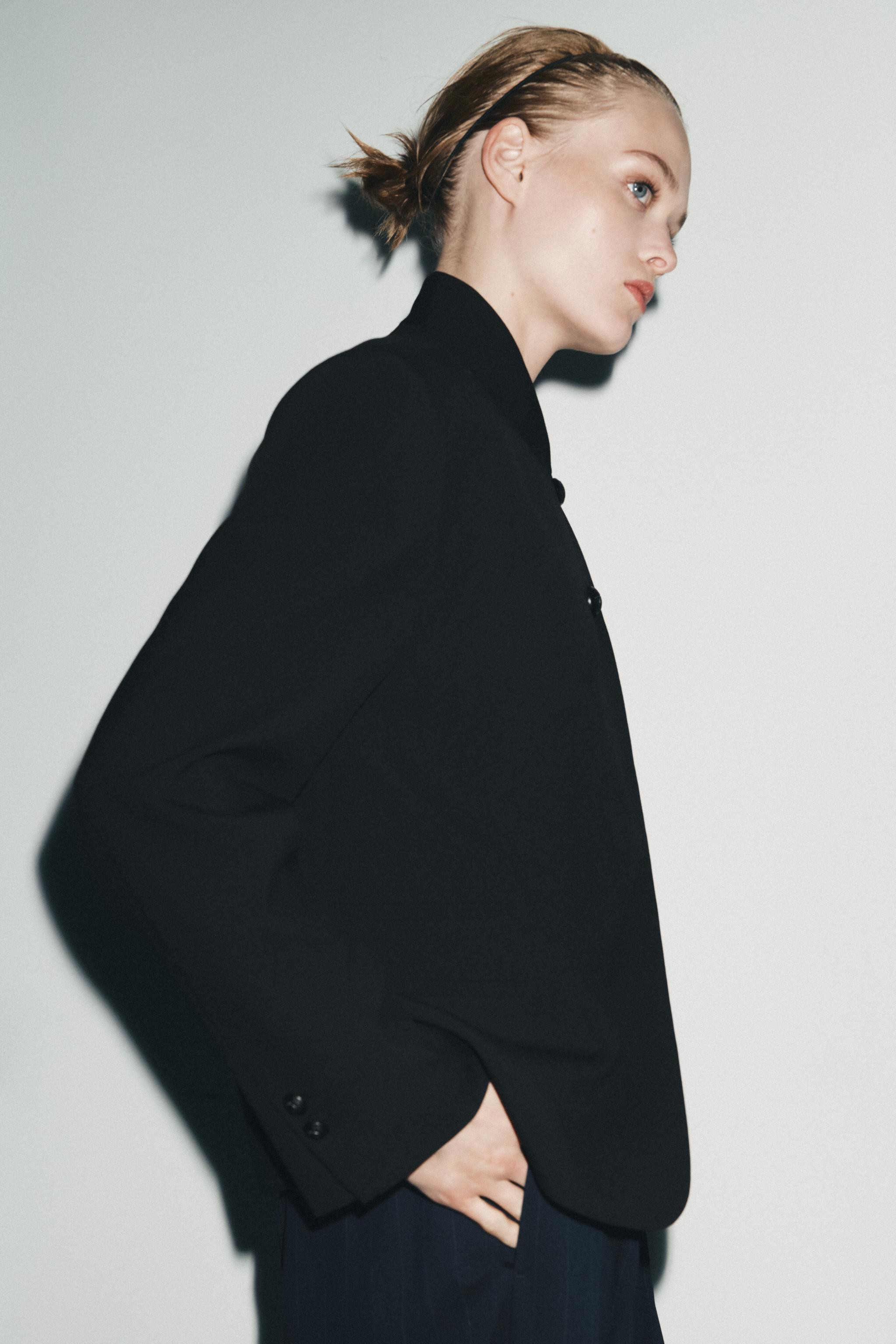 HIGH NECK BUTTONED BLAZER ZW COLLECTION | Zara AU