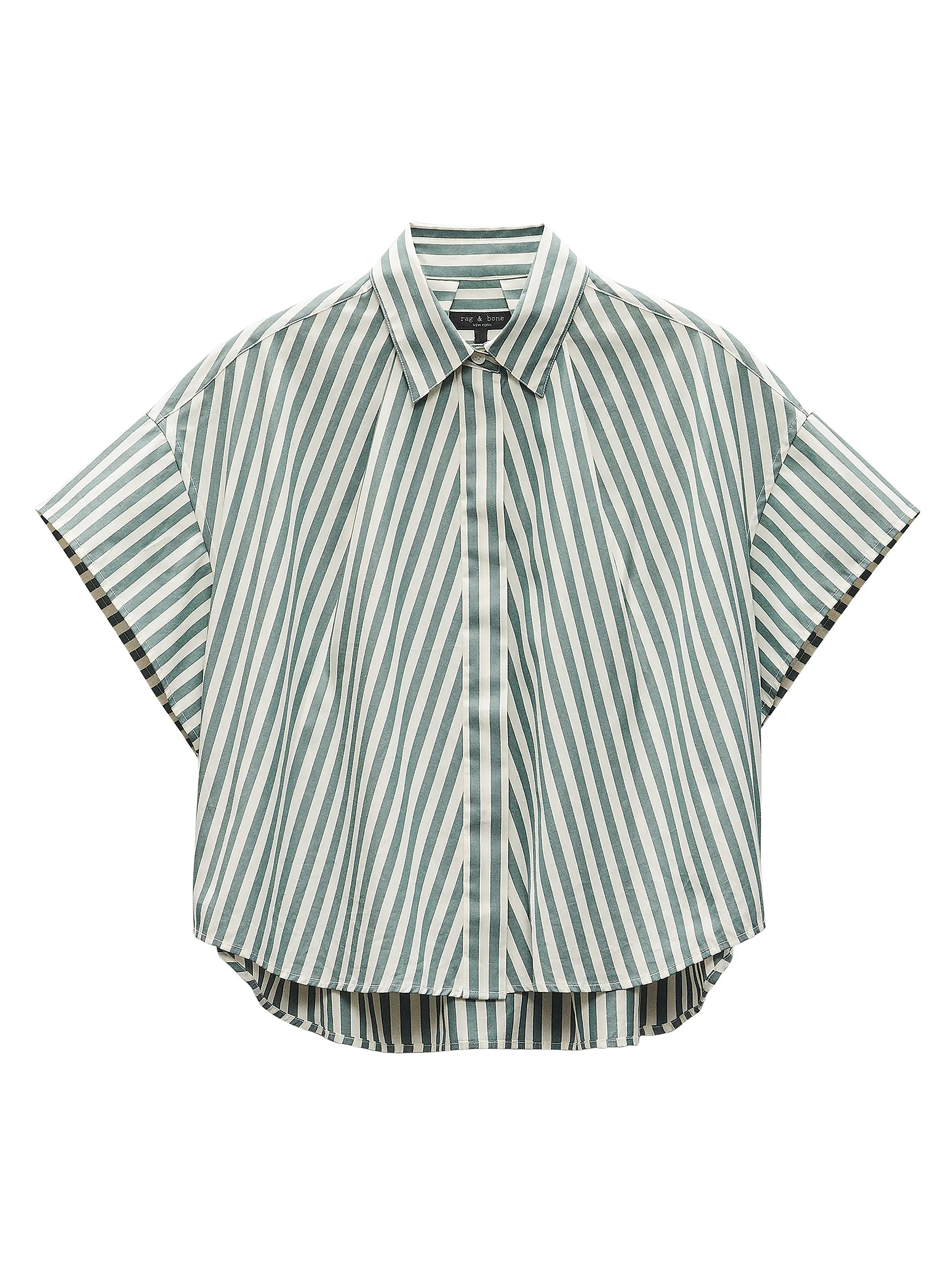 Martha Striped Cotton Poplin Shirt | Saks Fifth Avenue